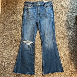 American Eagle super hi-rise flare jeans